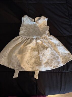 Carter's Cream Floral Jacquard Formal Dress